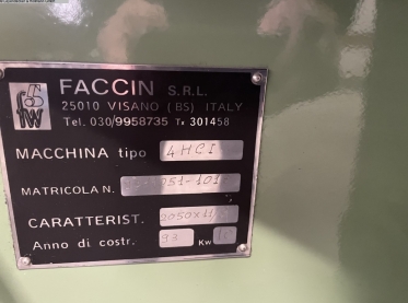 FACCIN - Plate Bending Machine - 4 Rolls - 4