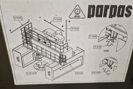 PARPAS - Bearbeitungszentrum  5 Achs - 8